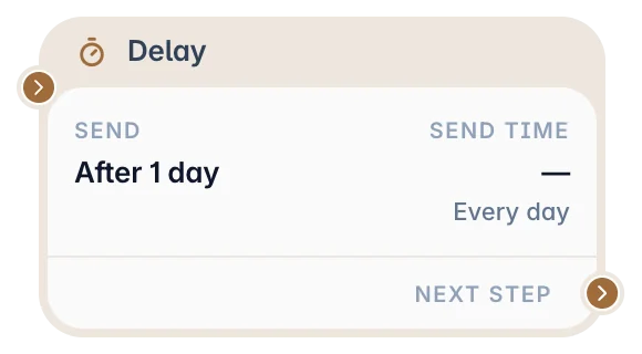 Delay node in the Scenario Editor